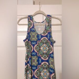 Multicolor Paisley tank dress